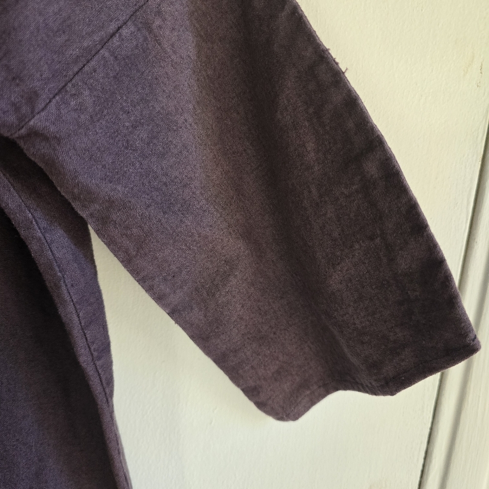 Arrowroot Purple Short Sleeve Dress with Patterned Pockets - Picture 2 of 5